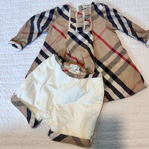 Burberry Baby Girl 6M Nova Check Tunic & Shorts Set| 100% Cotton Designer Outfit